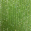 Perline verde chiaro trasparenti in cristallo ceco su filo con riflessi benzina, rondelle sfaccettate, diametro 8 × 6,5 mm ±, lunghezza 40-4
