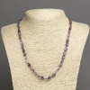 Collana in ametrina naturale sfaccettata, diametro 7×5 mm (+-), lunghezza 45 cm (+-)