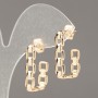 Orecchini a perno Xuping placcati oro 18K con catena