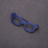 Spilla Occhiali mini blu 42×15 mm
