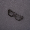 Spilla Occhiali mini neri 42×15 mm