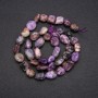 Perle di charoite levigate naturali, diametro 8×12 mm, lunghezza 38 cm