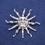 Spilla Pendente Sole 53×62 mm, metallo argentato