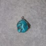 Ciondolo in turchese artificiale con montatura in argento 36×20 mm +