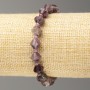 Bracciale elastico in tormalina sfaccettata a bicono, diametro 8×8 mm, lunghezza 18 cm (+-)