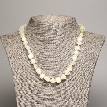 Collana in onice levigata, diametro 5×8-10 mm ±, lunghezza 50 cm ±