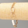 Bracciale Xuping Doratura 18K con perline bianche