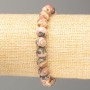 Bracciale in rodocrosite con sfere lisce, diametro 8(+-)mm, lunghezza 18 cm