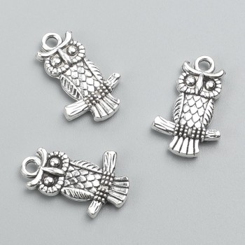 Fornitura pendente Civetta 20x13 mm, confezione da 14 pezzi ± 20 g