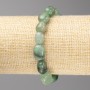 Bracciale in nefrite levigata, diametro 8×12 mm+- su elastico, lunghezza 18 cm+
