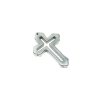 Pendente a croce in ematite, diametro 30,5×44×4,5 mm+