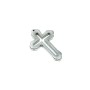 Pendente a croce in ematite, diametro 30,5×44×4,5 mm+