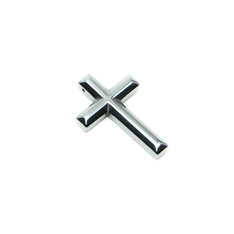 Pendente a croce in ematite, dimensioni 31×43×6 mm+