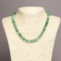 Collana in crisoprasio (artificiale) sfere lisce, diametro 8 mm, lunghezza 45 cm