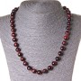 Collana con Occhio di Bue, palline da 10 mm, lunghezza 45 cm