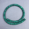 Perline Malachite pietra naturale rondelle, diametro 10x5mm+- su filo, lunghezza 40cm+