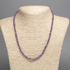 Collana in fosfosiderite sfaccettata, cubi 4×4 mm, lunghezza 48 cm +