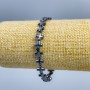 Bracciale in ematite «Croce», diametro 8×8×3 mm ±, lunghezza 18 cm (elastico)