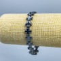 Bracciale in ematite «Croce», diametro 10×10×4 mm ±, lunghezza 18 cm (elasticizzato)