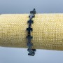 Bracciale Ematite Croce, diametro 10, 5×8, 5 mm ±, lunghezza 18 cm (in elastico)