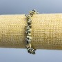 Bracciale in diaspro dalmata granuli, diametro 5x3-14x5 mm (+-), lunghezza 18 cm (elastico)