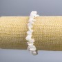 Bracciale in adularite a granuli, diametro 7×3 mm, lunghezza 18 cm (elastico)
