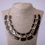 Collana smalto nero, lunghezza 50–55 cm