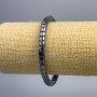 Bracciale in ematite «Zigzag», diametro 5–6 mm, lunghezza 18 cm (elastico)