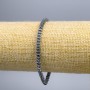 Bracciale Ematite Fiore, diametro 4×3 mm, lunghezza 18 cm (elastico)