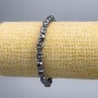 Bracciale Ematite Teschio, diametro 6×8×6 mm ±, lunghezza 18 cm (elastico)
