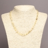 Collana in quarzo rutilato, taglio sfaccettato, diametro 8×6 mm ±, lunghezza 45 cm ±