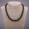 Collana in ossidiana solare con sfere lisce, diametro 8 mm, lunghezza 48 cm