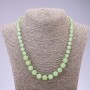 Collana in onice, diametro 6-10 mm, lunghezza 47 cm, annodata