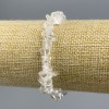 Braccialetto in cristallo di roccia, frammento 6-8 mm, lunghezza 18 cm ±
