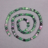 Perline su filo di zoisite naturale, cubetti sfaccettati, diametro 4×4 mm, lunghezza 40 cm +-