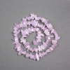 Perline su filo in kunzite, pietra naturale a frammenti, diametro 9x4 mm, lunghezza 40 cm+
