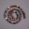 Perline su filo di pietersite, pietra naturale, sfere lisce, diametro 7 mm, lunghezza 39 cm ±