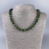 Collana in giadeite, pietra naturale tagliata a cubo, diametro 9×9 mm, lunghezza 50 cm