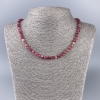 Collana in turmalino policromatico, cubi sfaccettati, dimensione 5x5 mm, lunghezza circa 50 cm
