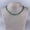 Collana in malachite naturale con cubi sfaccettati, diametro 4×4 mm, lunghezza 50 cm ±