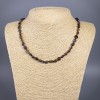 Collana in pietersite naturale con perle sfaccettate, diametro 6×8 mm +-, lunghezza 51 cm