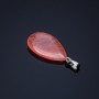 Pendente a goccia in calcedonio 2,5×1,7 cm (±)