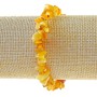 Bracciale in ambra a granuli, diametro 8×3 mm, lunghezza 18 cm (elastico)
