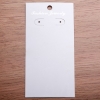 Scheda espositiva per orecchini 11,5×6 cm cartoncino bianco 100 pezzi