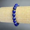 Bracciale in lazurite, pietra naturale, sfere lisce, diametro 8,5 mm ±, lunghezza 18 cm ± (elastico)